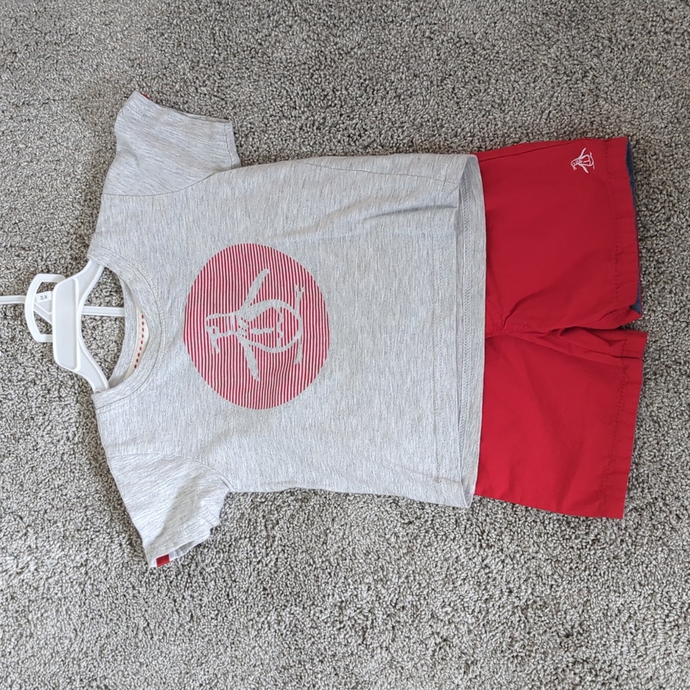 Toddler boy 24 mo matching set shorts and tee